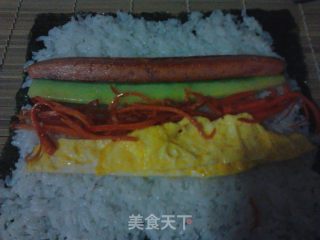 少材料哒紫菜包饭！的做法步骤：6