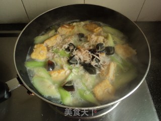 【丝瓜豆腐灌蛋】的做法步骤：12