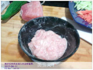 家常菜--炒肉丝的做法步骤：4