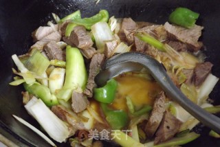 葱香扒肉条的做法步骤：7