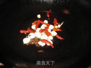 酸豆角炒鸡胗的做法步骤：6