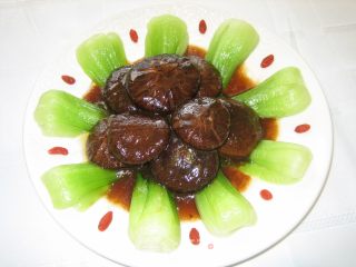 家常菜——小油菜揽香菇的做法步骤：6