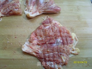香嫩辣椒鸡肉卷的做法步骤：4