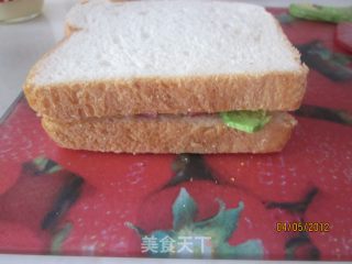 三明治的做法步骤：7