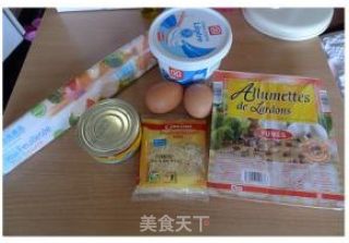 法式咸派—洛林蛋奶火腿挞 quiche lorraine的做法步骤：1