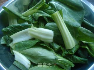 炝拌小油菜的做法步骤：2