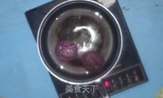 煎和蒸的带馅或不带馅的紫薯糕的做法步骤：4