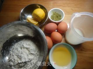 抹茶蛋糕块的做法步骤：1
