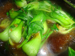 香菇醉油菜的做法步骤：7