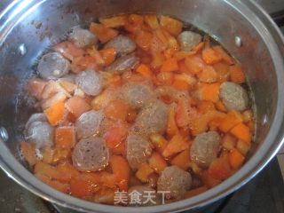 番茄牛肉丸汤的做法步骤：4