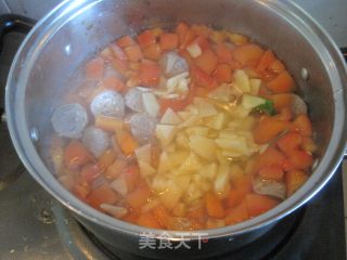 番茄牛肉丸汤的做法步骤：5