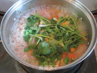 番茄牛肉丸汤的做法步骤：7