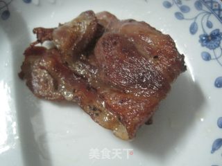 玉米青豆炒培根的做法步骤：1