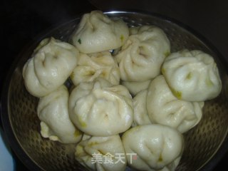 韭菜鸡蛋虾米蒸包的做法步骤：13