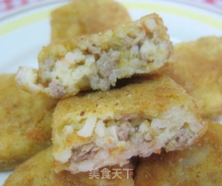 变废为宝之【饭团可乐饼】的做法步骤：14