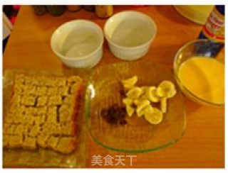 健康早餐—香蕉面包布丁的做法步骤：2