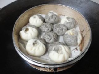 黑白配-----香菇猪肉包子的做法步骤：15