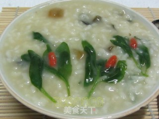 皮蛋枸杞粥的做法步骤：11