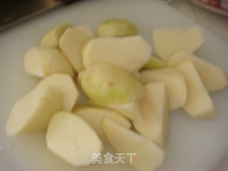 香辣土豆焖鸡块的做法步骤：2