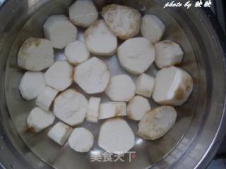 酸菜肉片山药的做法步骤：1