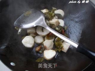 酸菜肉片山药的做法步骤：8