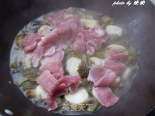 酸菜肉片山药的做法步骤：10