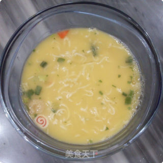 蒸公仔面鸡蛋羹的做法步骤：5