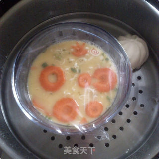蒸公仔面鸡蛋羹的做法步骤：7