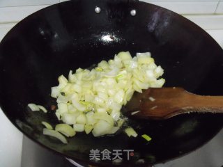 杏鲍菇洋葱干煸肉片的做法步骤：4