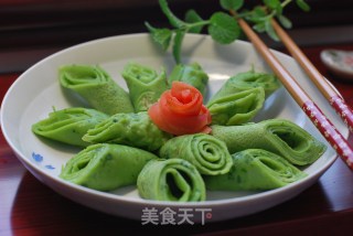 令人如沐春风、翠绿怡人的【苜蓿菜汁饼】（绝无任何添加剂）的做法步骤：19