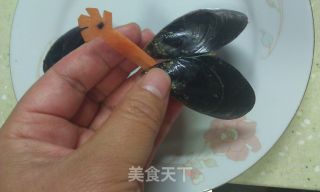 孔雀开屏之天然玉成海虹屏的做法步骤：5