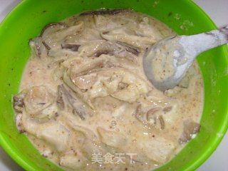 软炸平菇的做法步骤：3