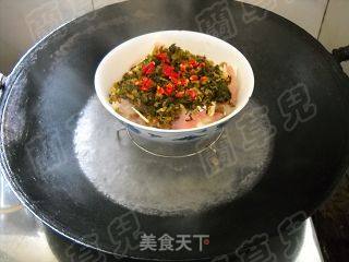 雪菜蒸鱼豆腐的做法步骤：10