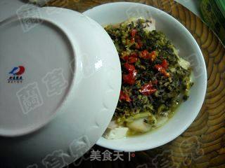 雪菜蒸鱼豆腐的做法步骤：12