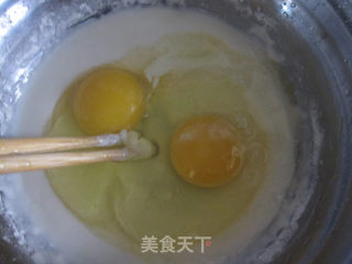 韭菜鸡蛋饼的做法步骤：2