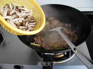 鲜菇炒牛肉的做法步骤：13