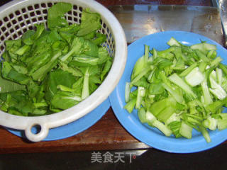 小白菜炒香菇的做法步骤：5