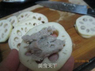 藕夹的做法步骤：2
