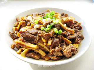 杏鲍菇炒牛肉的做法步骤：12