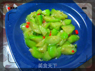 百吃不厌--蒜茸丝瓜的做法步骤：6