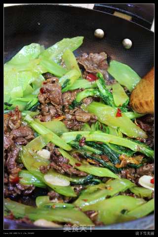牛肉片莴笋的做法步骤：8
