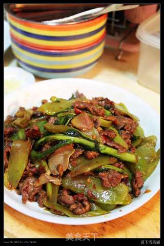 牛肉片莴笋的做法步骤：9
