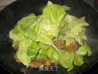 泡椒白菜炒猪肝的做法步骤：8
