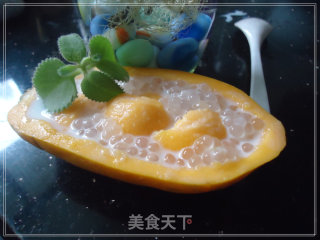 牛奶木瓜西米露的做法步骤：8