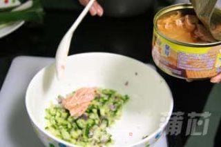 DIY吞拿鱼饭团的做法步骤：3