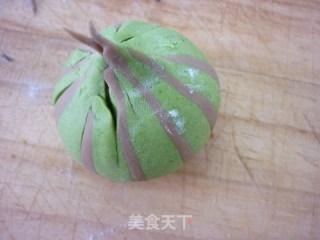 花色面点--西瓜包的做法步骤：7