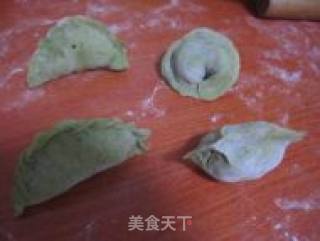 水煎菠菜饺的做法步骤：12