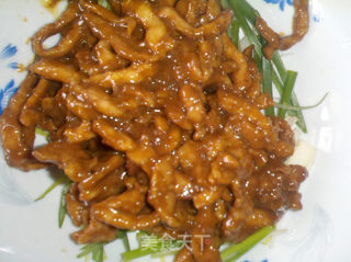 京酱肉丝的做法步骤：4