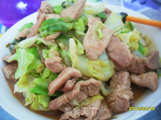 卷心菜炒肉片的做法步骤：8