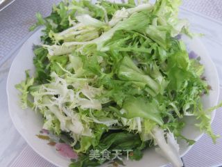 苦菊炒鸡蛋的做法步骤：1
